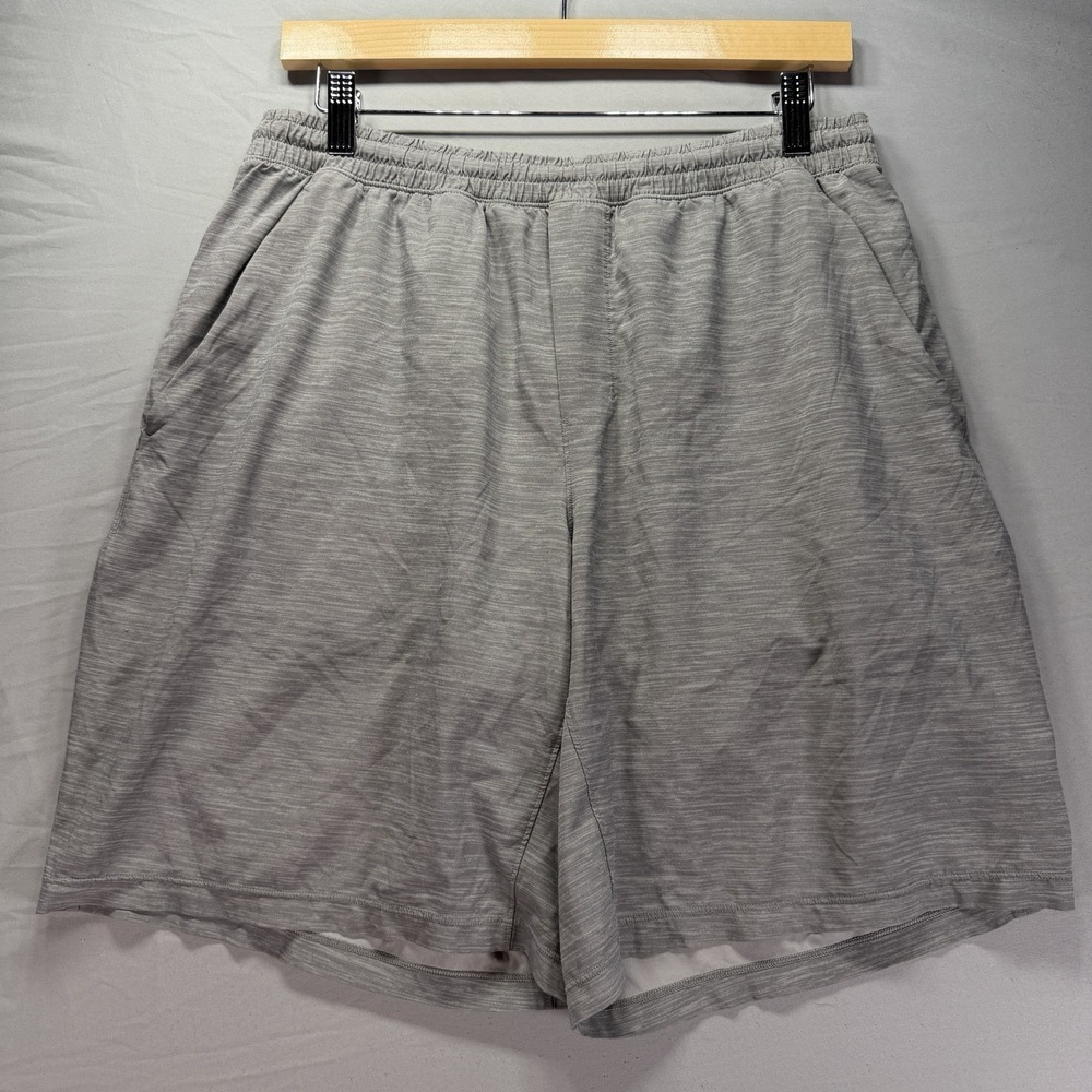 Lululemon Pace Breaker Shorts Mens Large Gray Pockets Running Training Work Out
